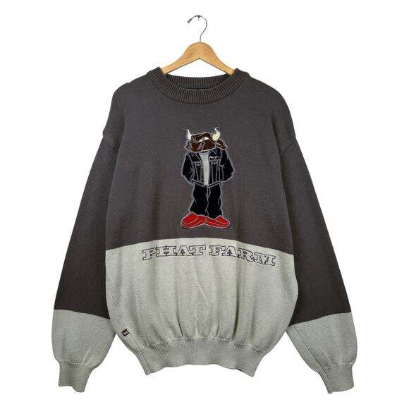 Vintage Phat Farm by Russell Simmons  Knit Sweater XL - Picture 1 of 7
